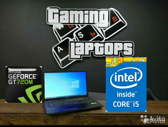 Ноутбук для работы и игр i5 / 8Gb / GT720