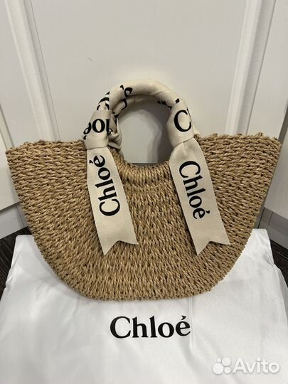 Соломенная сумка Chloe