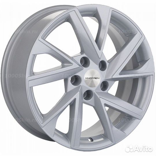 Диск 7*17 5*112 ET49 66,6 Khomen Wheels KHW1714 F-Silver (Audi A4)