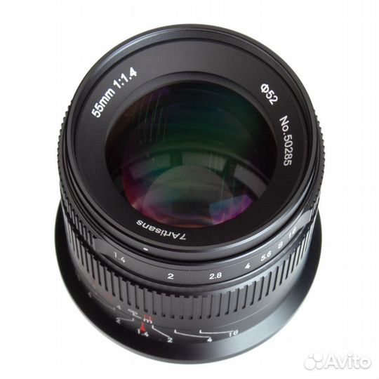 Объектив 7artisans 55mm F1.4 II Nikon Z, черный