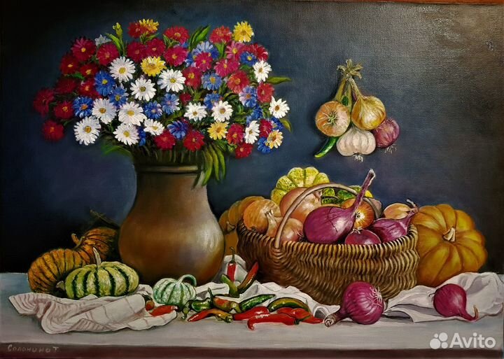 Картина масло холст 80*50