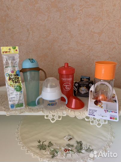 Детские поильники, слюнявчик, для кормления