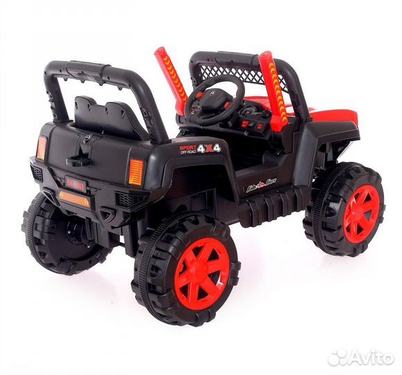 Электромобиль «Квадроцикл», 2 мотора, красный