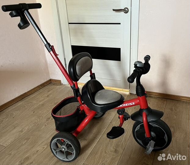 Детский трехколесный велосипед - коляска б/у