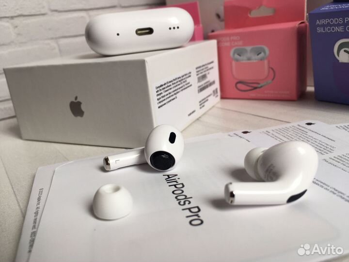 Airpods pro 2 чип airoha + чехол + блок