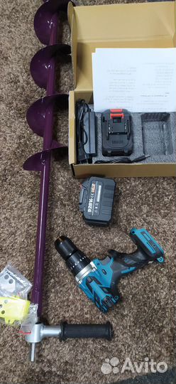 Комплект для бурения льда на рыбалке