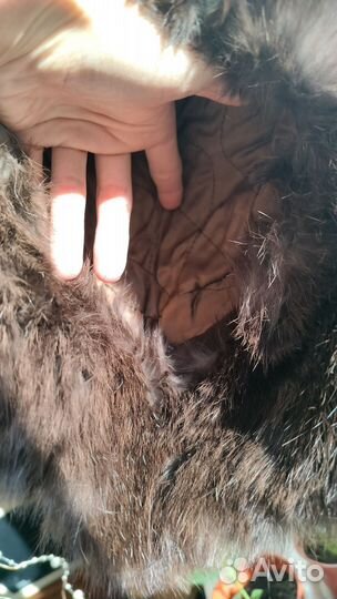 Меховая детская шапка 4 / 5 лет мех кожа