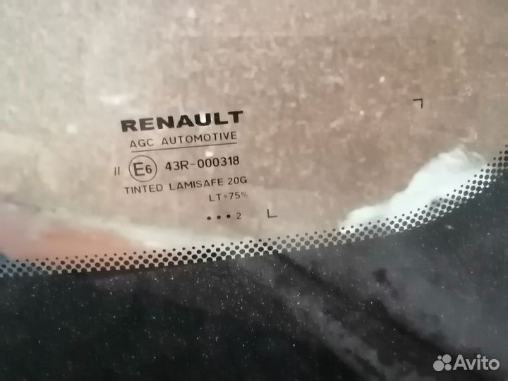 Лобовое стекло на рено дастер