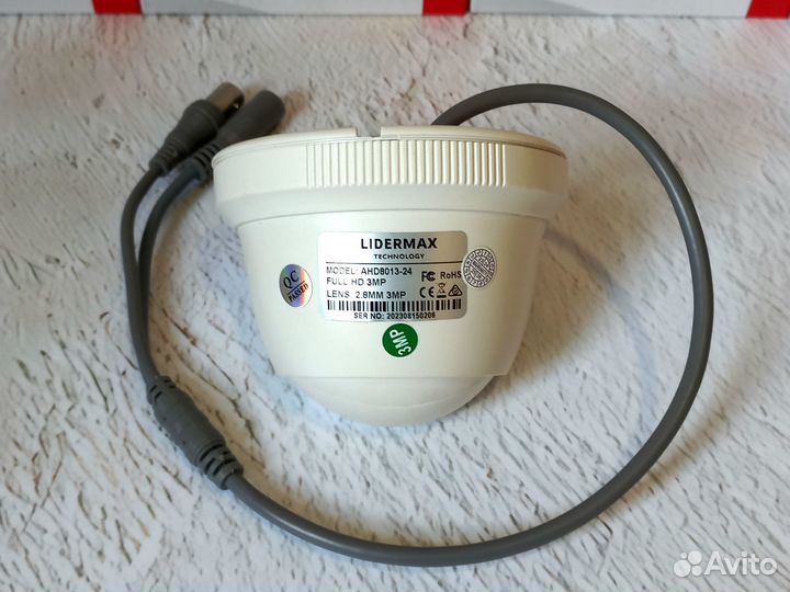 AHD Камера видеонаблюдения купольная 2Мп