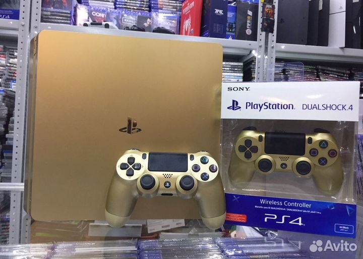 Playstation 4 9.00 slim gold (Медиасалон)