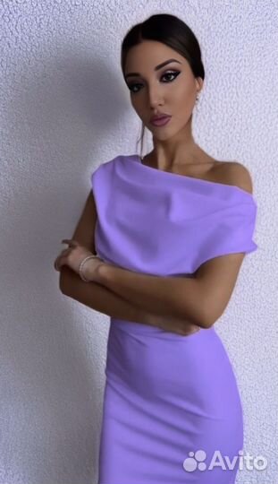Платье женское лиловое