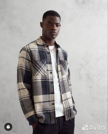 Куртка рубашка шерсть abercrombie fitch L