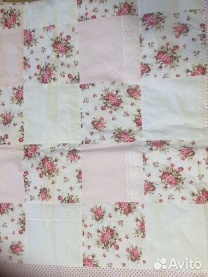 Одеяло лоскутное, наволочки ручная работа