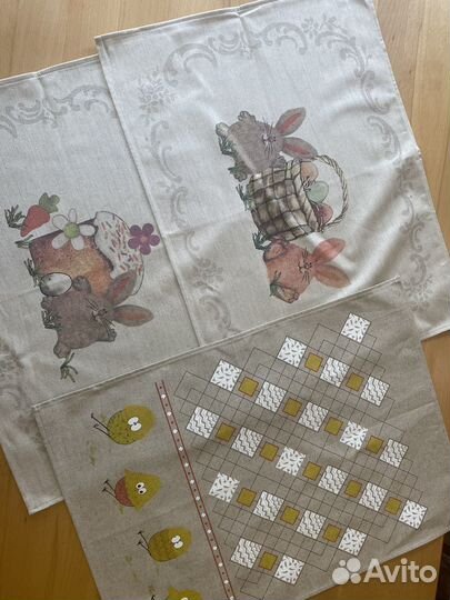 Кухонные полотенца лен