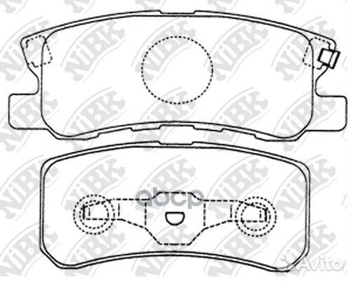 Колодки задние (mitsubishi ASX, outlander II, P