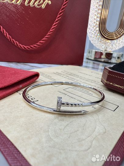 Браслет cartier гвоздь juste un clou бриллианты