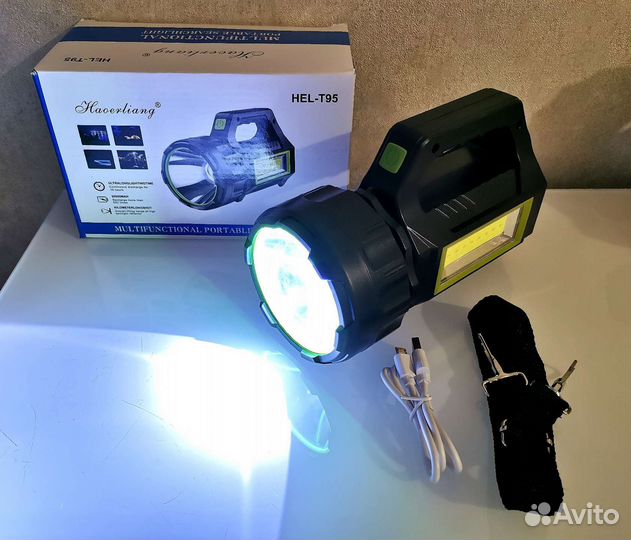 Большой туристический фонарь солнечный