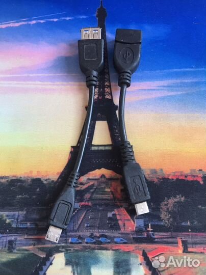 OTG кабель microUSB