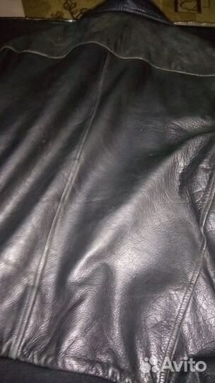 Кожаная куртка мужская пилот