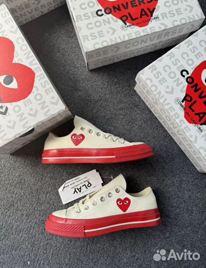 Кеды Comme des garcons red Celebration