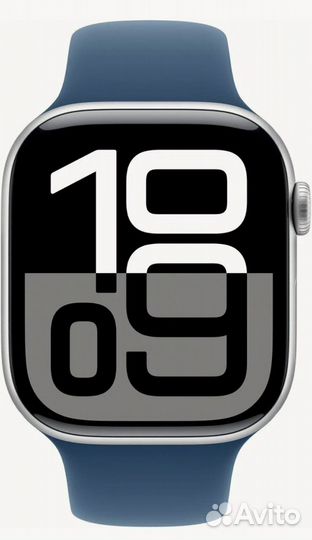 Apple watch series 10 42mm silver denim sport band