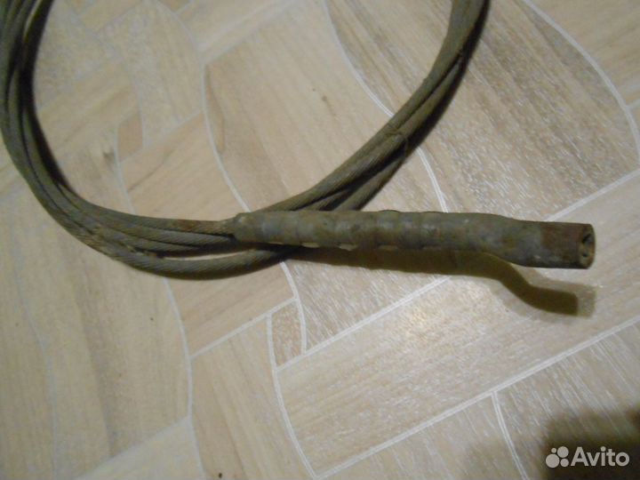 Трос 4.6-6.5 мм нерж 5-8-10м буксир чистка канализ