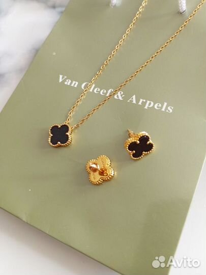 Набор Van Cleef серьги подвеска