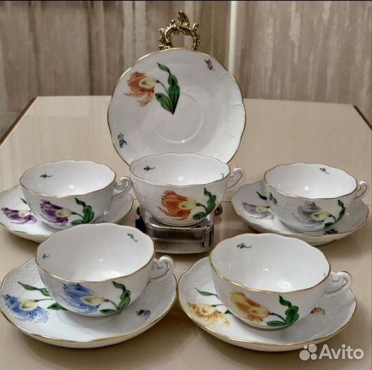 Чайные пары Kitty tulip, Herend