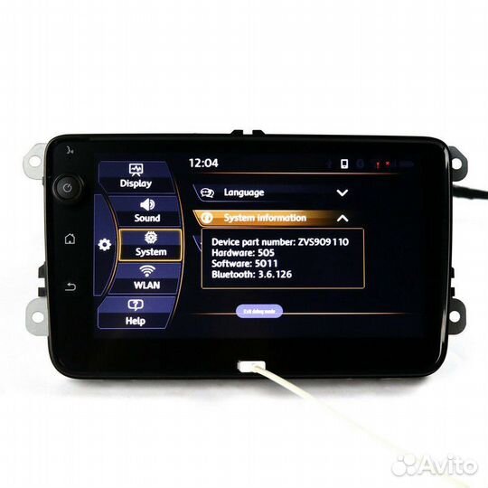 Штатная магнитола Volkswagen Polo с CarPlay