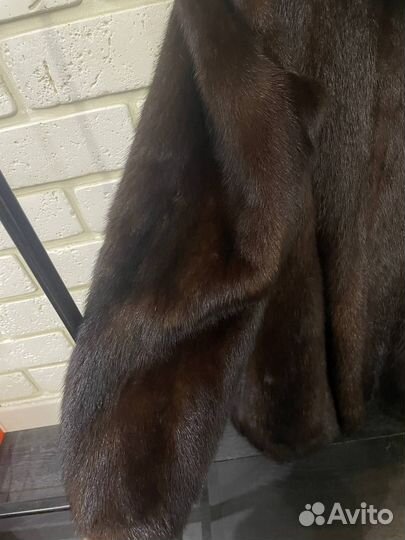 Шуба норковая с капюшоном 46 - 48 размер