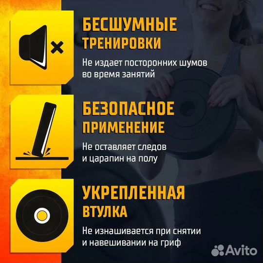 Комплект Дисков profigym 1.25кг. / 4 шт