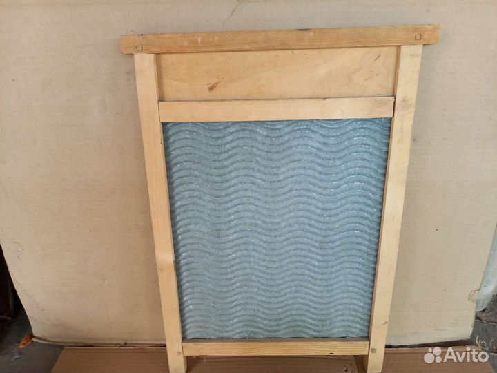 Доска и щипцы дерев.для стирки,советские