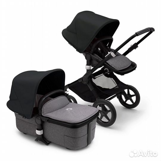 Bugaboo Fox3 Black/ Grey Melange/ Midnight black
