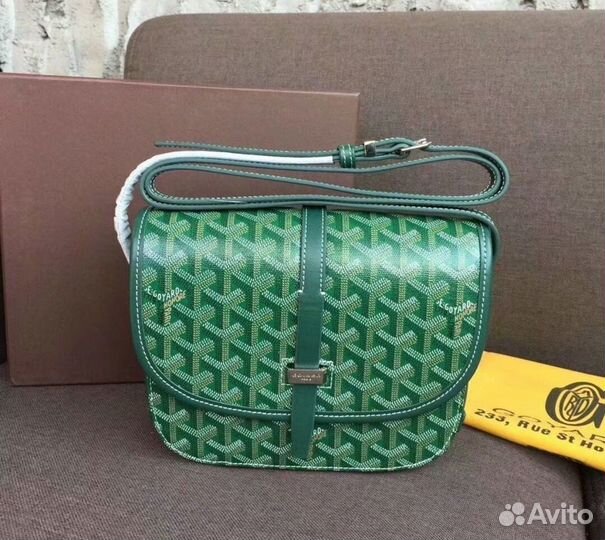 Сумка goyard мужская зеленая/синяя