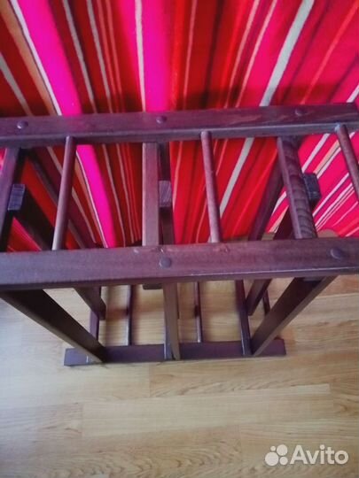 Обувница из массива бука новая. Стеллаж