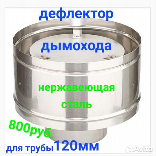 Дефлектор оголовок дымохода вентиляции