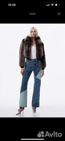 Джинсы пэтчворк mango женские 36