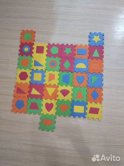 Геометрический мягкий пазл