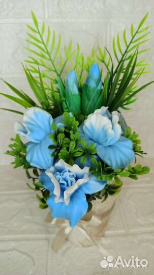 Букет ирисов. Мыло ручной работы