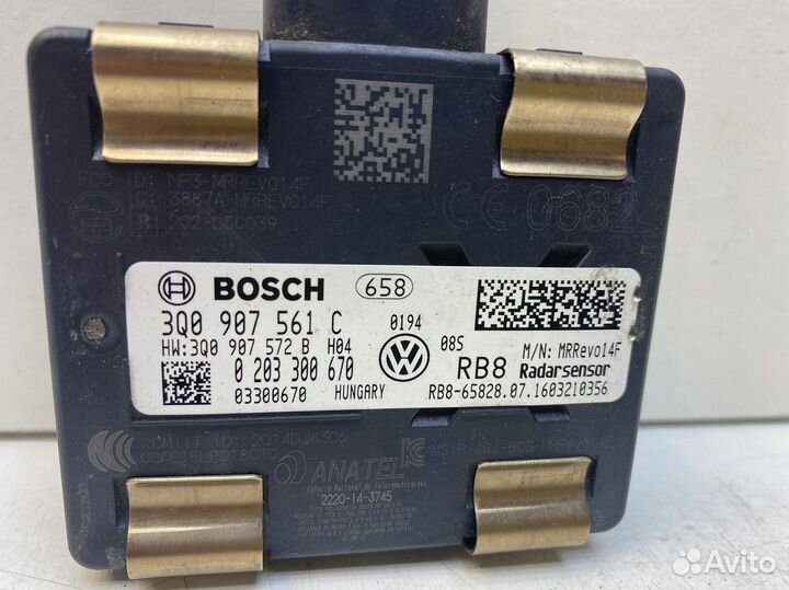 Радар круиз контроля Skoda Superb 2015+ Passat B8