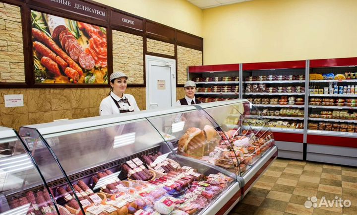 Продавец в продуктовый магазин прилавочного типа