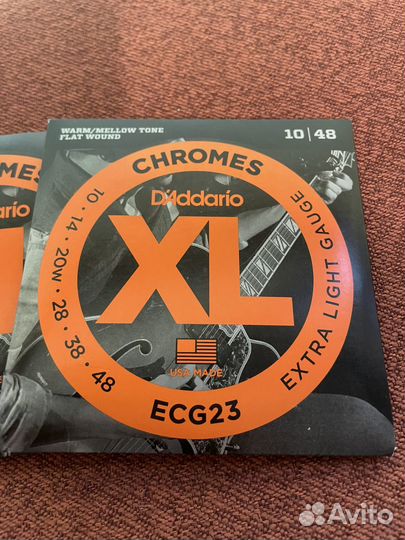 Струны для электрогитар D'Addario ECG23 flat wound