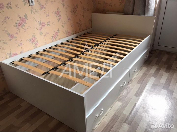 Кровать двуспальная икеа с ящиками