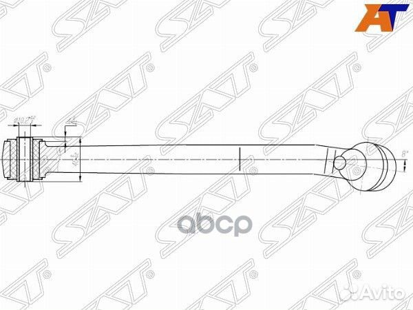 Рычаг FR нижний toyota duet/daihatsu storia/YRV