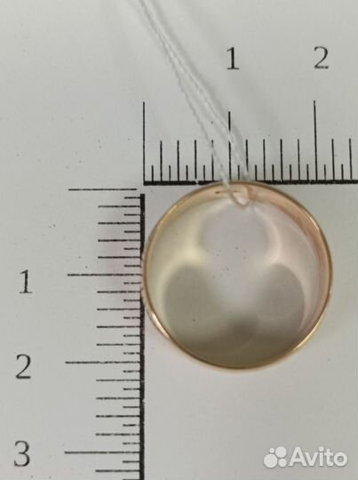 Золотое обручальное кольцо 19 размер