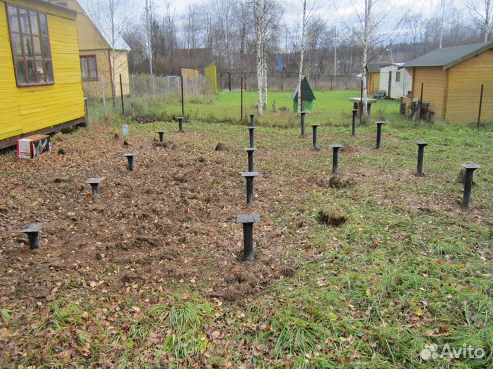 Винтовые сваи, свайный фундамент