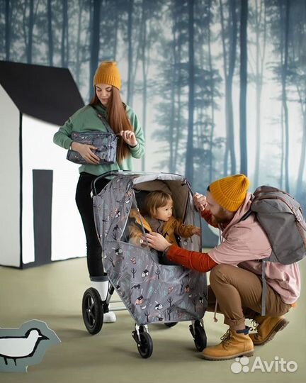 Дождевик на коляску leokid