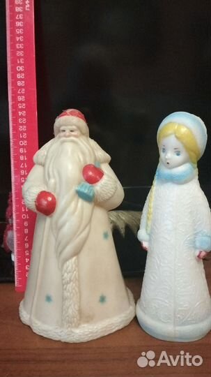 Дед Мороз и Снегурочка игрушки СССР