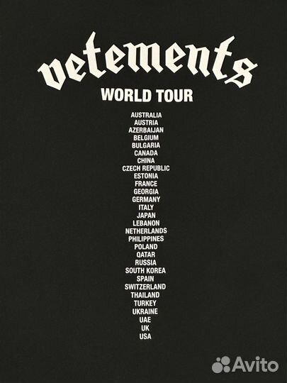 Футболка vetements motorhead, оригинал унисекс