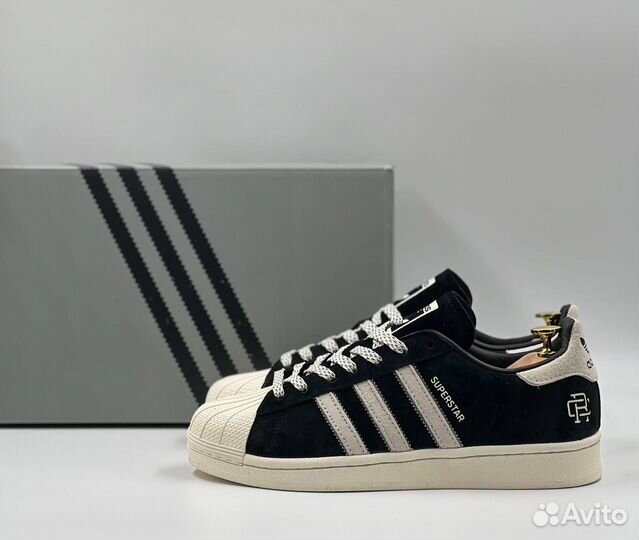 Adidas Superstar черные оригинал качество